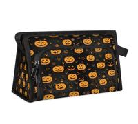 Travel Makeup Bag for Women Men Halloween Pumpkin Ghosts Cosmetic Wash Pouch Bag Toiletry Toiletries Shower Bag Organizer