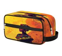 Travel Makeup Bag for Women Men Kids Girls Boys Colorful Africa Woman Wash Pouch Bag Toiletry Cosmetic Toiletries Organizer Shower Bag