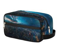 Travel Makeup Bag for Women Men Kids Girls Boys Tokyos Night Japan Wash Pouch Bag Toiletry Cosmetic Toiletries Organizer Shower Bag