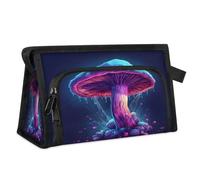 Travel Makeup Bag for Women Men Mushroom Galaxy Starry Night Cosmetic Wash Pouch Bag Toiletry Toiletries Shower Bag Organizer