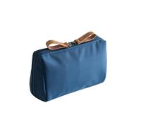 Travel Makeup Bag, Handheld Cosmetic Organizer, Resistant Beauty Toiletry Case, 6.3 x 3.74 x 2.56 inches, Compact Portable, for Lipsticks, Lotions, Eyeshadow, and Necessity, Navy Blue, Se référer au