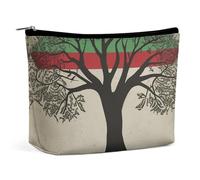 Travel Makeup Bag Large Capacity Cosmetic Bags for Women Waterproof Portable Cosmetic Bag Storage Bag Yellow Dragon Black Background Printed Toiletry Bag, Tree of Life Palestinian Flag, One Size