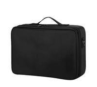 Travel Makeup Bag Large Capacity Professional Adjustable Dividers Cosmetic Brushes Storage Organizer Portable Makeup Bag for Traveling Makeup Artists Fabric 26 x 23 x 10cm