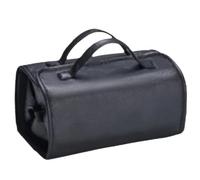 Travel Makeup Bag, Make Up Bag, Large Wide Opening Bag for Women, for Toilet Products, Accessories, Brushes (Sarkel Blue), black, see description, See description
