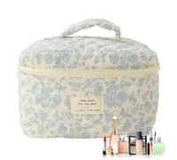 travel makeup bag, makeup travel bag organizer toiletry organizer floral quilted toiletry organizer makeup organizer portable brush storage bags cos, Orchid White Background, Se référer au