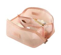 Travel Makeup Bag Mesh Storage Pouch with Handle | Makeup Bag for Mirror Beauty Brush Lipstick Daily Vacation