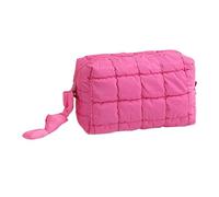 Travel Makeup Bag | Modern Solid Color Organizer | Travel Makeup and Cosmetic Bag - For Mother Wife Girlfriend Eyebrow Lotion Eyeshadow Concealer Camping, pink warm, Please refer to the description