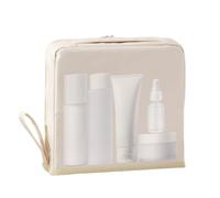Travel Makeup Bag - Stand Up Waterproof Cosmetic Organizer with Compartments for Toiletries, Portable Storage Case for Travel, Camping Business Trips Hotel Stays Men Women Family Friends, Multicolor