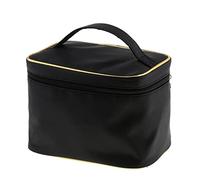 Travel Makeup Bag Toiletry Organizer Pouch Zip -, Oxford Fabric, Compact Cosmetic Case for Ladies Women Handbag, Portable Beauty Storage for Home Business - as described, Black