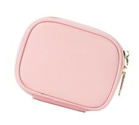 Travel Makeup Bag with LED Mirrour, Cosmetic Train Case Leather Minis Bags Minis Toiletry Pouches Small