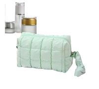Travel Makeup Bags - Cosmetic Bag for Traveling, Quilted Travel Toiletry Bag,Solid-Color Modern Organizer for Wife Girlfriend Students Lipsticks Lotion Eyeshadow Concealer Dormitory Camping Dating