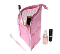 Travel Makeup Brush Bag - Multifunctional Cosmetic Zipper Pouch - Portable Upright Toothbrush Bag, with Elastic Fixing Strap, Can Store Toothbrush and Makeup Brush, Suitable for Camping and Travel