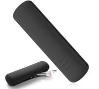 Travel Makeup Brush Holder, Silicon Trendy and Portable Cosmetic Face Brushes Holder, Soft and Sleek Makeup Tools Organizer for Travel, Silicone Foundation Brush Pouch with Magnetic Closure, Black