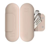 Travel Makeup Brush Holder | Soft Silicone Portable Waterproof Holder | Small Makeup Bag - for Girls School Outdoor Home Cosmetic Pencil Beauty Vanity Wash Hotel