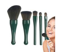 Travel Makeup Brush Kit | Cosmetic Face Brush Set | Portable Cosmetic Tool for Foundation, Lips, Blush and Loose Powder