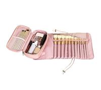 Travel Makeup Brush Organizer, Rolling Cosmetics Brushes Case, Makeup Brush Roll Up Case Pounch Holder, Portable Roll Up Brush Storage Bag for Makeup Brushes, Cosmetic Neamou