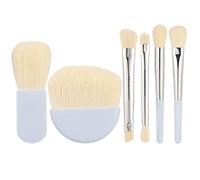 Travel Makeup Brush Set, 6Pcs Easy-taken Travel Make Up Brushes Set with Box for On The Go
