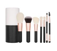 Travel Makeup Brush Set, Makeup Brush Set - 7 Pieces Portable Cosmetic Brushes with Travel Case - Cosmetic Brushes, Makeup Brushes Soft Bristles for Bottom
