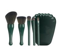 Travel Makeup Brush Set - Portable Cosmetic Applicator Kit | Retractable Lip Highlight Tool | Compact Eyeshadow Wand | Soft Foundation Blender For Women, Concealer Touch-Up, Loose Powder Use