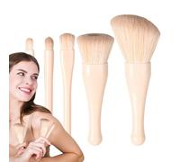 Travel Makeup Brush Set, Professional Retractable Cosmetic Tools, Multi-Use Applicators, Concealers, 4.53x3.54x2.56 inches, Blush, Lip, Loose Powder, Eye Shadows, Foundation