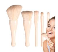 Travel Makeup Brush Set, Travel Makeup Brushes Sets, Professional Retractable Cosmetic Tool Applicator for Concealers, Blush, Lip, Loose Powder, Eye Shadows, 4.53 x 3.54 Inches