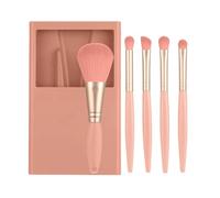 Travel Makeup Brush Set, Travel Size Makeup Brushes - Small Compact Makeup Brush Set with Case and Mirror,Foundation Powder Corceler Shadow Shadows A