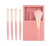Travel Makeup Brush Set - Travel Size Makeup Brushes with Case and Mirror - Portable Foundation Powder Concealers Eye Shadows Applicator for Women, Girls