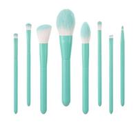 Travel Makeup Brushes Makeup Brush Set 8 Pieces For Eyes And Face Contour Brushes With Soft Bristles And Wooden Handle Cosmetic Brush Eyeshadow(Grün)