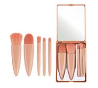 Travel Makeup Brushes Set Portable Make Up Brush Kit Small Complete Function Cosmetic Brushes Set for Foundation Powder Blush