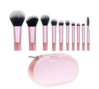 Travel Makeup Brushes, Travel Makeup Brush Set - Well Cosmetic Brushes For Travel | Professional Ergonomic Beauty Tools For Women And Girls Blush Powder