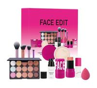 Travel Makeup Kit, Makeup Supplies, Silk-Finish Loose Powder with Ultra-Soft Puff, High-Adhesion Primer Base, Sleek Portable Design, Beauty Accessory for Travel and Professionals