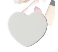 Travel Makeup Mirror - 2.56 Inch Mini Portable Heart Shaped Vanity Tool Compact Portable Handbag Mirror Cute Pocket Accessory | Women Girls Teen Bag May