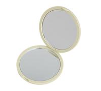 Travel Makeup Mirrored Foldable Design with Double Side Glass Reflection Portable Handheld Round Cosmetic Mirrored Gift Folding Makeup