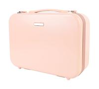Travel Makeup Train Case with LED Lights Mirror, 3 Brightness Adjustable Portable Cosmetics Storage Organizer 15in Pink125701031