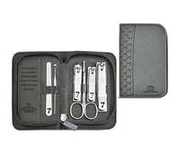 Travel Manicure Set,Nail Clipper Kit Manicure Grooming Kit 5/6/8 Pcs, Travel Nail Clippers Set for Men/Women, Portable Professional Manicure Pedicure Kit with PU Leather Case Manicure Set(6pcs)(6pcs)