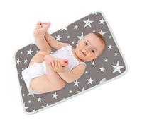 Travel Mat - Waterproof Quilted Nappy Changing Pad Portable Absorbent Foldable Material Durable Easy Clean Construction | Diaper Routine For Ple Outings