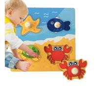 Travel Matching Puzzle Game - montessories Educational Board Game, Interactive Logic Toy | Portable Learning Activity Set for Children 2-5 Years, Preschool Puzzle for Boys Girls Travel Home Play