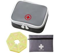 Travel Medication Bag, Pack of 3 Compact Travel Pharmacy Bag, Medicine Bag Travel for On the Go, Office and Home, Ideal for Medicines and Small Utensils