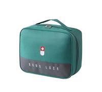 Travel Medicine Bag Pill Bottle Organizer Storage Pouch Medication Carrying Case Carrier for Traveling Medical Supplies, Medications, Pills, Bottles, Vitamins, Supplements, Prescription (Blue)