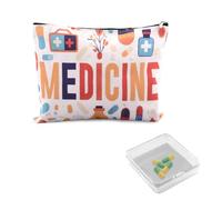Travel Medicine First Aid Pouch Portable Medication Organizer Pouch Pharmacy Doctor Nurse Gift Bag for Hospital Patient Woman Small Pill Box Travel Case Med Container Pharmacist Accessories for Work