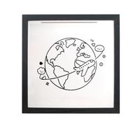 Travel Memory Box - Space Storage Box with Hanging Hook, Concert Cards Picture Frame with for Museums, Travel, Photos, Memorials, Concerts, Adventures, on the Wall or on the Table