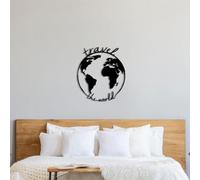 Travel Metal Wall Art - Room Decor - Home Decor - Bedroom Decor - Christmas Gifts - Decorative Home Accessories - Wall Art For Living Room - Living Room Accessories - Adventure (Travel the World)