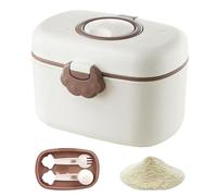Travel Milk Powder Distribution Box, Leak-Proof Lid, 12x9.5x7.5cm, Formula Container Sealed, Travel Friendly Milk Powder Box, Convenient Daily Use, for Travels and Outings