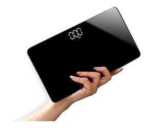 Travel Mini Digital Body Weight Scale - Portable USB-Charged Mirror Scale, Compact 9.8x5.5 in, 50g Precision for Personal Health