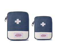 Travel Mini First Aid Pouch, 2 Pack Portable Mini First Aid Kit Storage Bag for Medicine Boxes, Reusable Medical Kits Empty Rescue Bag for Sports Camping Hiking Outdoor Activities Emergency