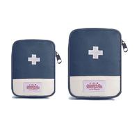 Travel Mini First Aid Pouch, 2 Pack Portable Mini First Aid Kit Storage Bag for Medicine Boxes, Reusable Medical Kits Empty Rescue Bag for Sports Camping Hiking Outdoor Activities Emergency