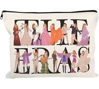 Travel Mini Makeup Bag - Music Lover Makeup Bag - Perfect as Taylor Swift Gifts for Women, Sisters, Moms, Best Friends and Singer Fans for Birthdays and Mother's Day