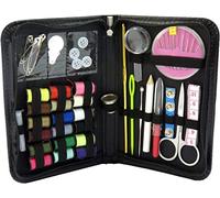 Travel Mini Sewing Kit - 64 PCS DIY Premium Supplies for Home, Travel & Emergency - Filled with Needles, Scissors, Thimble, Thread, Tape Measure