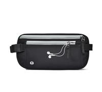Travel Money Belt Secure RFID Blocking Money Belts for Travel Hidden Men Waterproof Undercover Travel Waist Bag Anti Theft Travel Wallet for Passport, Phone, Credit Cards & Cash, Dark Grey