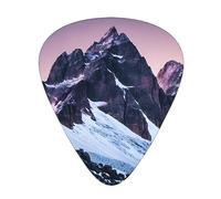 Travel Mountain print Celluloid Guitar Plectrums for Acoustic Guitar Bass,Guitar Picks with Organizer Box